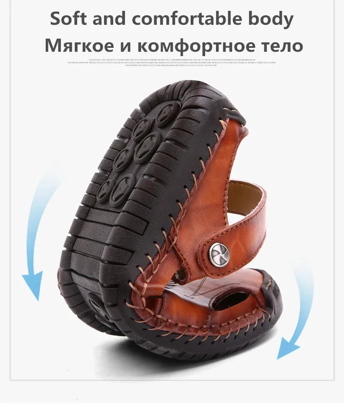 Summer Sandals for Men Classic Roman Slippers Outdoor Waterproof Beach Shoes