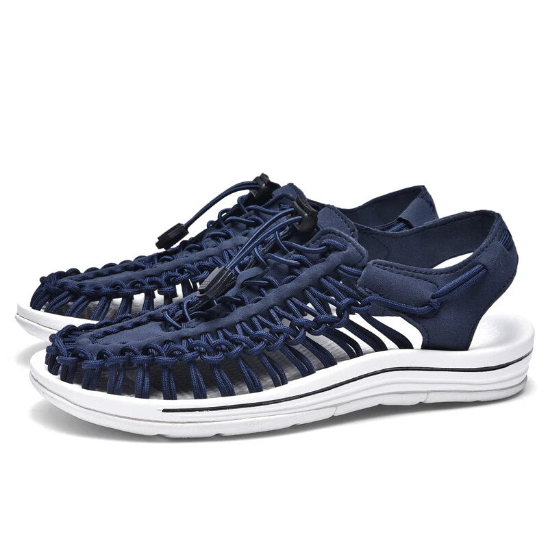 Mens Hand-made Casual Sandals Slippers Outdoor Roman Beach Flat Garden Sandals