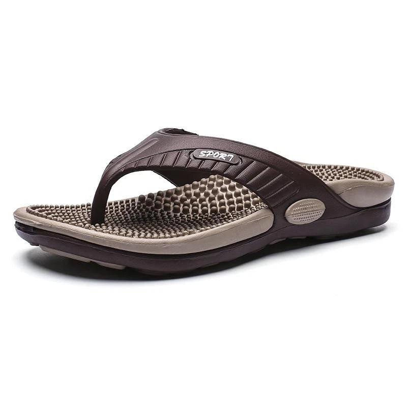Men's Design Summer Massage Flip Flops Sandals Non-slip Outdoor Beach Slippers