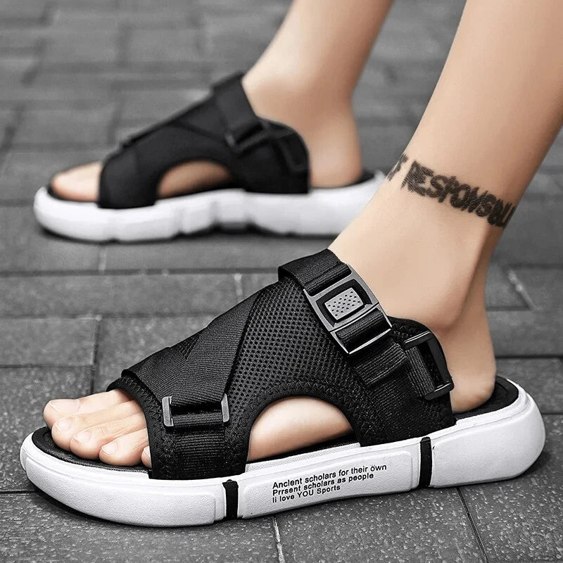 Men's Sandals Summer Casual Slippers Non-slip Soft Bottom Sandals Beach Shoes