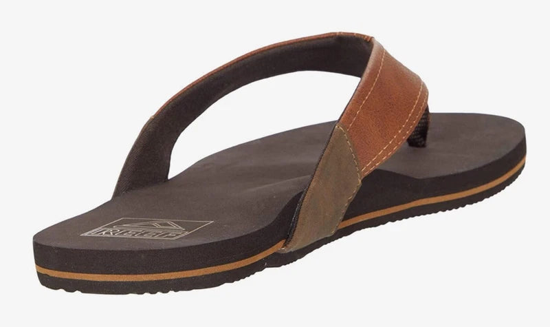 Reef Men's Newport Flip-Flop Sandal – Ocean Black, Tan Brown, Bronze | Comfortab