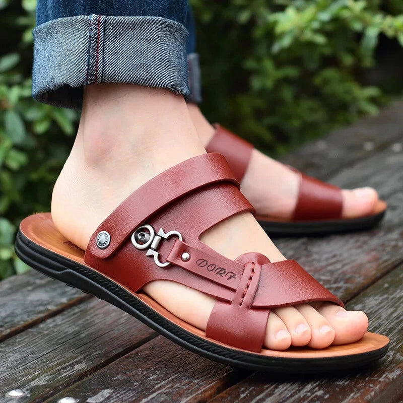 Men's New Summer Men's Open-toed Sandals Fashion Trend Beach Shoes Slippers