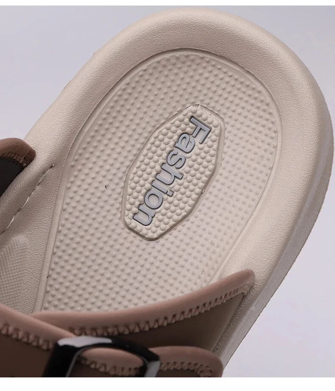Summer Male Sandals Breathable Beach Shoes Lightweight Casual Non-slip Slippers