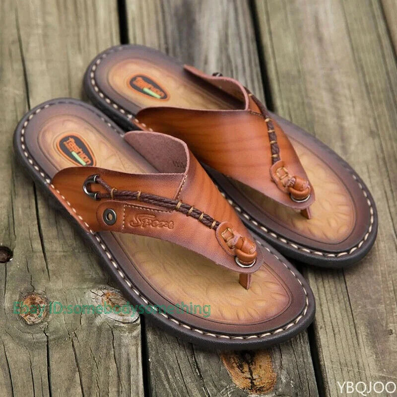 Summer Men's Flip-flops Outdoor Comfortable Slippers Casual Beach Flats Slides