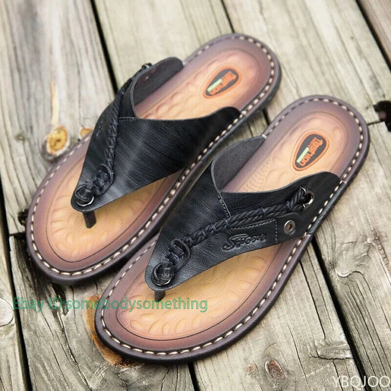 Summer Men's Flip-flops Outdoor Comfortable Slippers Casual Beach Flats Slides