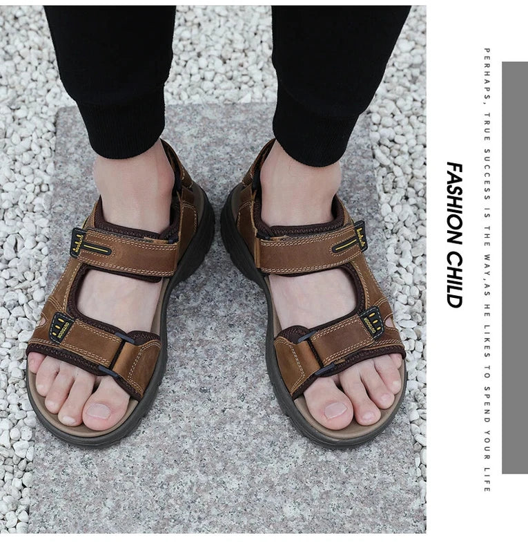 Classic Men Sandals Waterproof Beach Slippers Casual Breathable Wading Sneakers