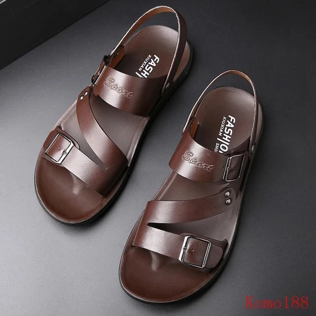 Mens open toe Breathable outdoor beach casual slipper sandals shoes