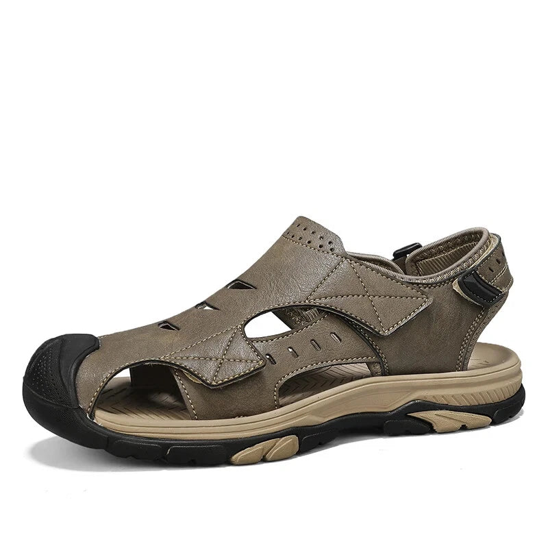 Summer Men Hollow Sandals Breathable Beach Slippers Comfort Hiking Sneakers