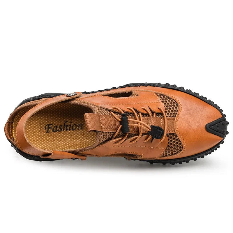Retro Men's Sandals Designer Casual Summer Slippers Breathable Beach Shoes