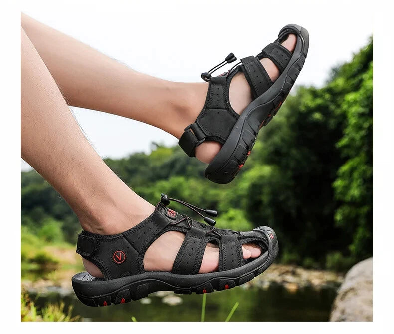 Men Sandals Summer Sandals Casual Outdoor Beach Slippers Breathable Wading Shoes