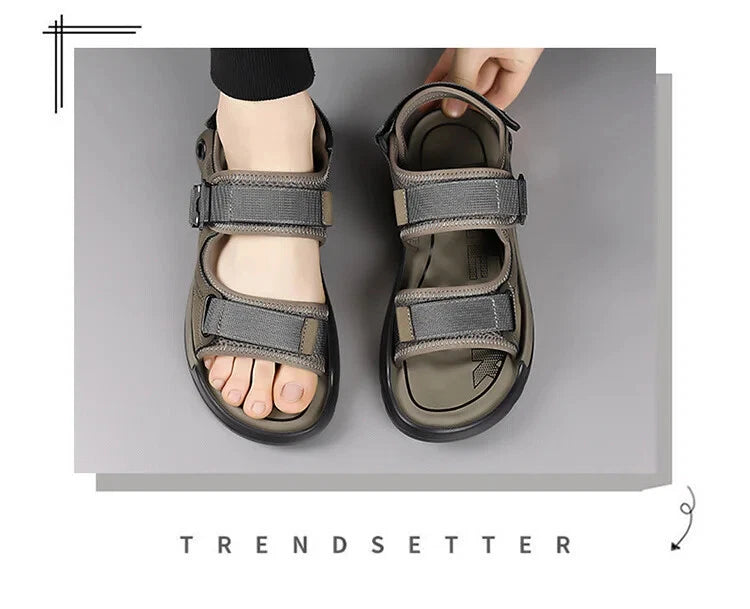Men's Summer Non-slip Outdoor Slipper Casual Beach Shoes Lightweight Sandals