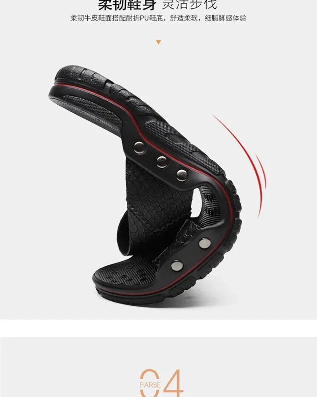 38-48 Plus Size Men Open Toe Sandals Slippers Flats Outdoor Summer Beach Holiday