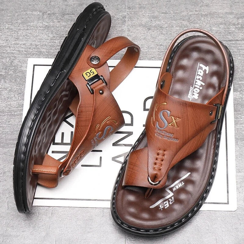 Men Slippers Casual Shoes Summer Sandals Flip Flop Flats Outdoor Beach Footwear