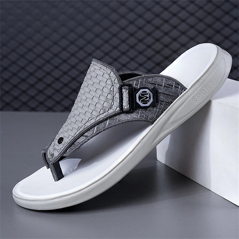 Men's Beach Flip Flops Casual Slippers Vintage Sandal Slippers Mens Flip Flops