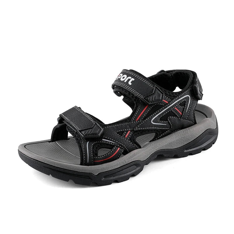 Summer Men Sandals Handmade Soft Beach Slippers Non-Slip Flat Wading Sneakers