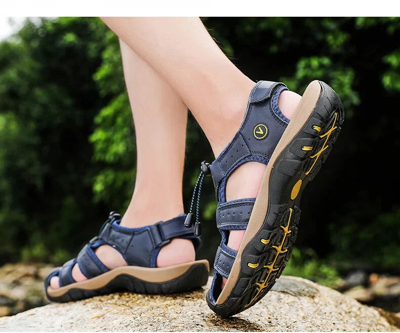 Men Sandals Summer Sandals Casual Outdoor Beach Slippers Breathable Wading Shoes