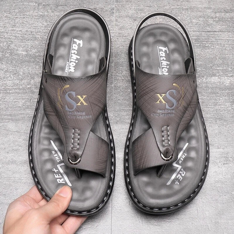 Men Slippers Casual Shoes Summer Sandals Flip Flop Flats Outdoor Beach Footwear