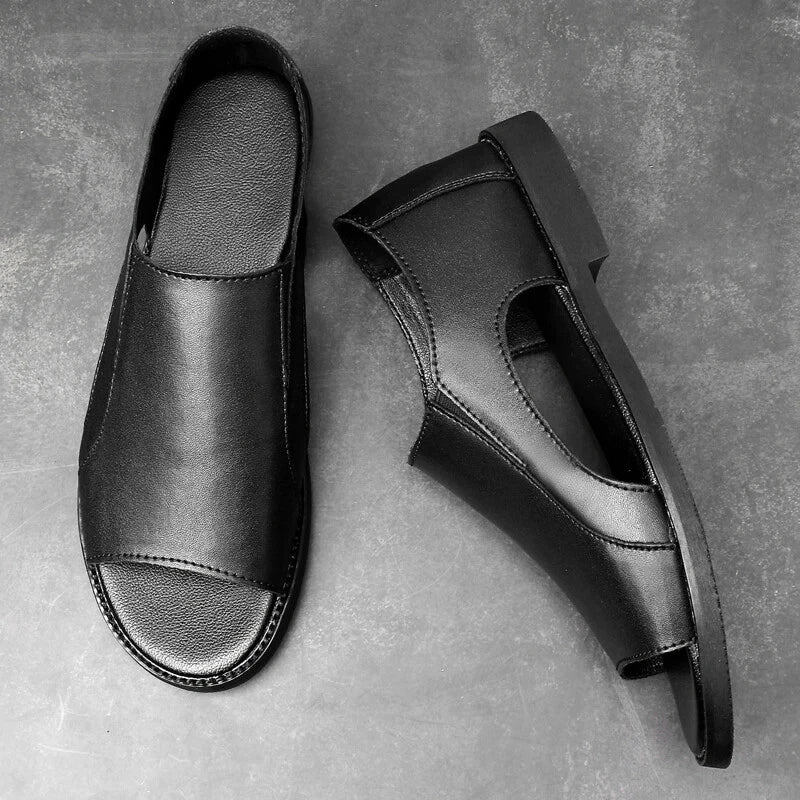 Summer Slippers Men's Non-slip Comfortable Sandals Outdoor Beach Soft Flat Shoes