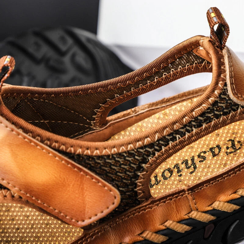 Summer Mens Sandals Outdoor Walking Hiking Sandals Casual Beach Roman Slippers