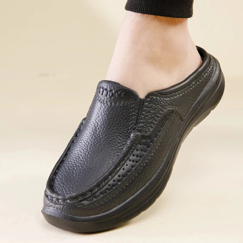 Summer Men Casual Slippers Handmade Soft Beach Sandals Waterproof Flat Sneakers