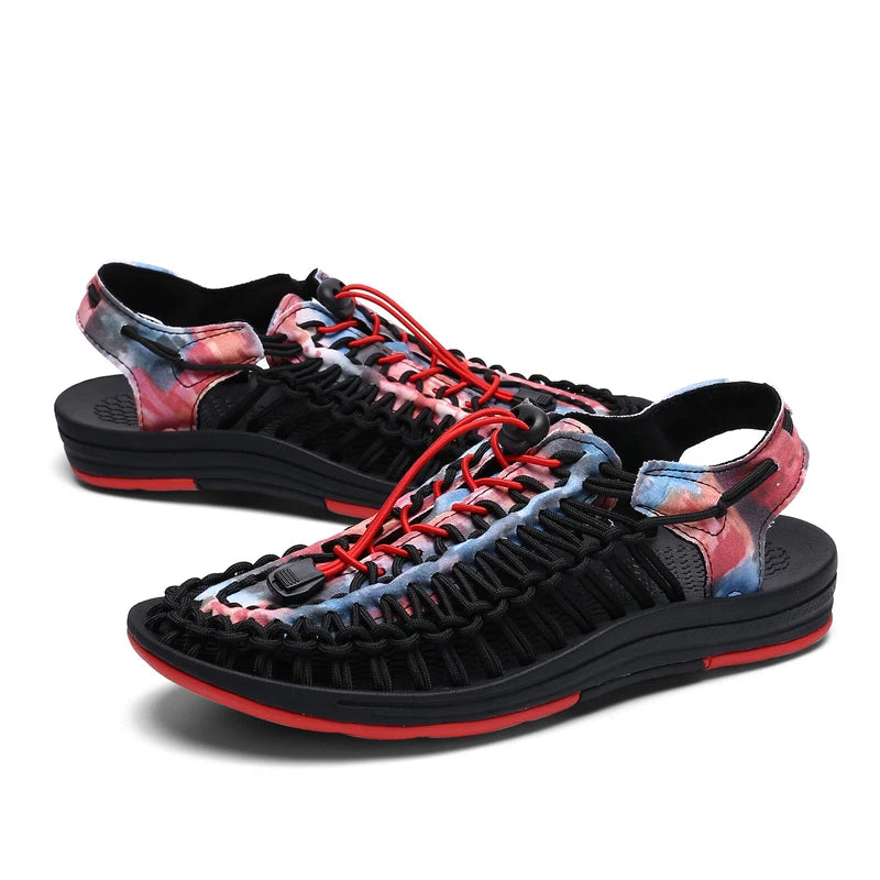 Mens Hand-made Casual Sandals Slippers Outdoor Roman Beach Flat Garden Sandals