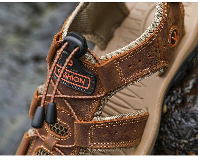 Men Sandals Summer Sandals Casual Outdoor Beach Slippers Breathable Wading Shoes