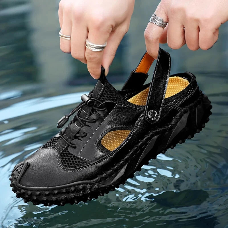 Retro Men's Sandals Designer Casual Summer Slippers Breathable Beach Shoes