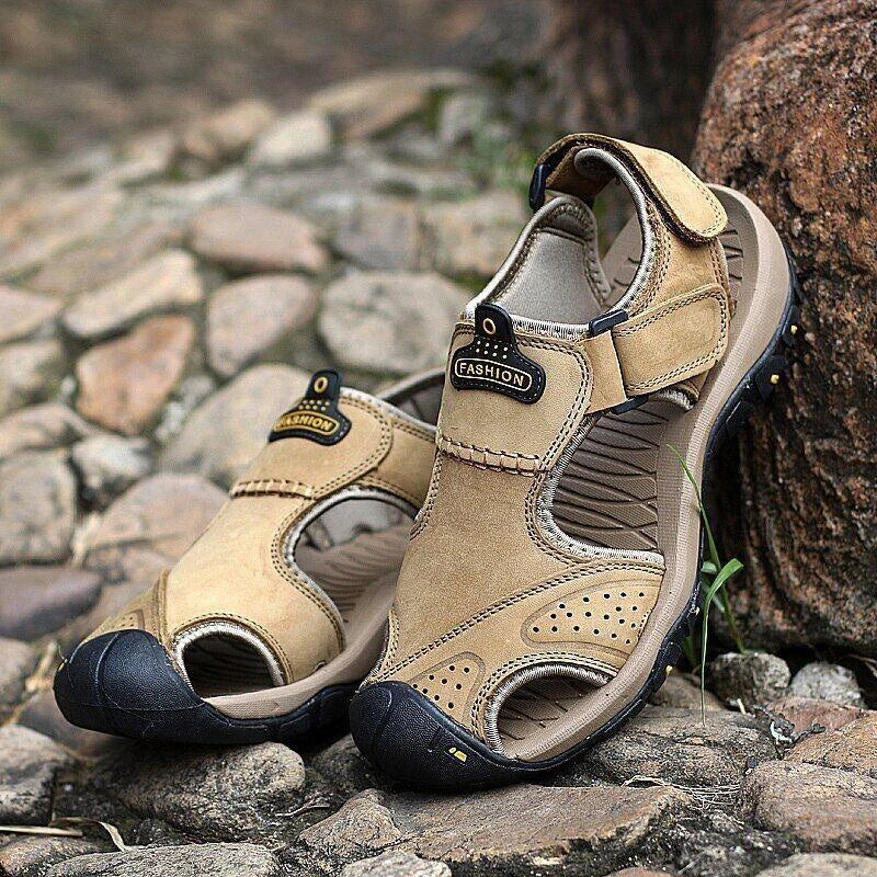 Men's Sandals Leather Casual Shoes Summer Outdoor Beach Slippers sport sandal