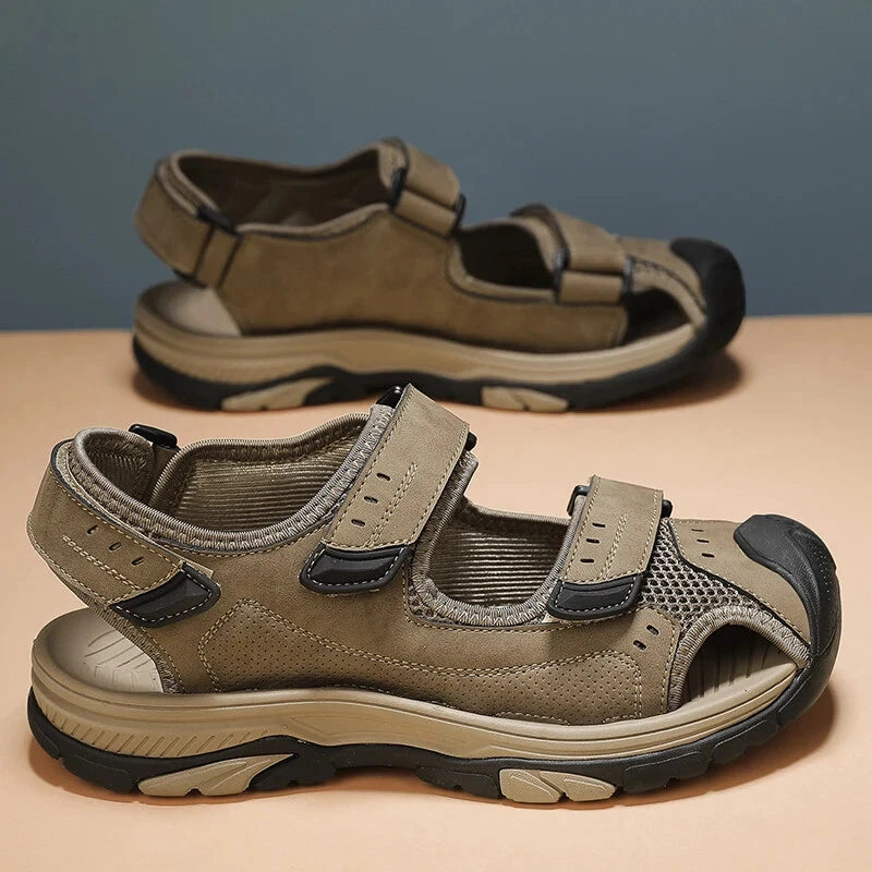 Summer Men Hollow Sandals Breathable Beach Slippers Comfort Hiking Sneakers