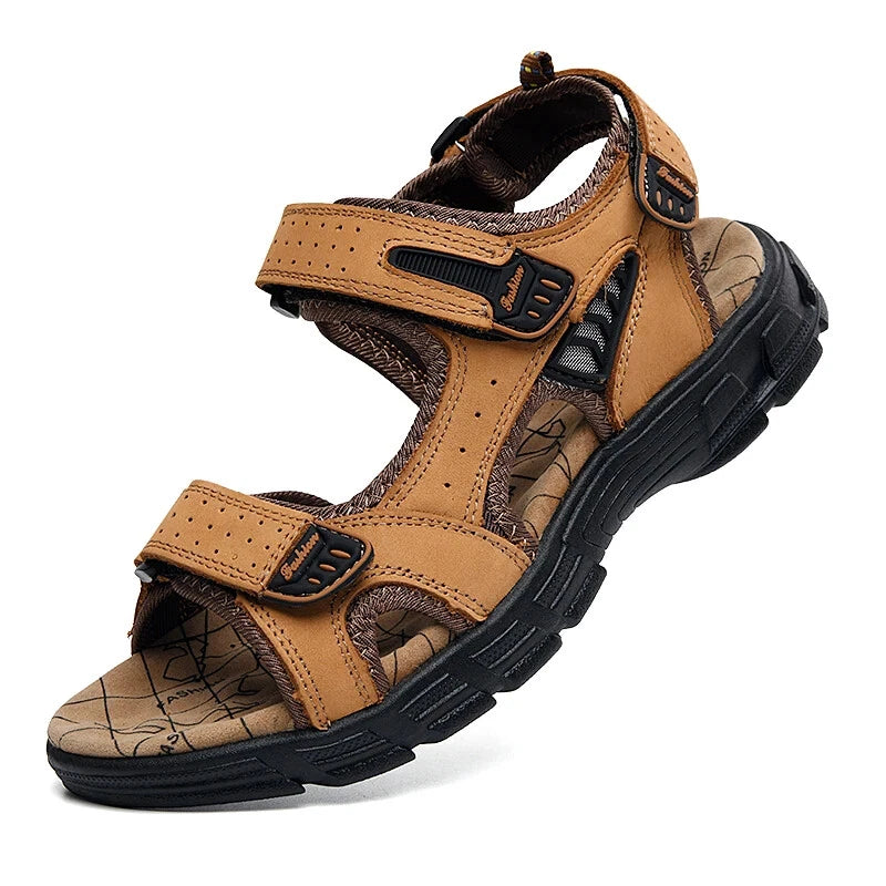 Lightweight Sandals Beach Sandalias Cowhide Summer Shoes Outdoor Casual Slippers