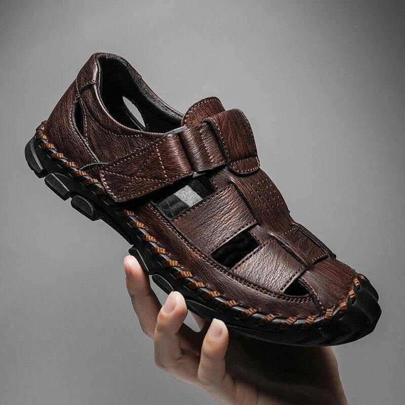 Summer Men's Sandals Beach Slippers Fashion Thick Sole Non-slip Casual Shoes