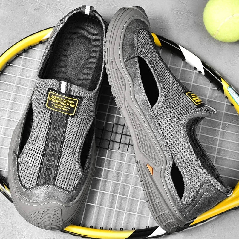 Male Summer Mesh Breathable Casual Sandals Non-slip Beach Shoes Outdoor Slippers