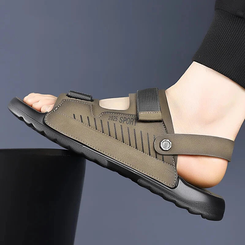 Summer Outdoor Beach Sandals Non-slip Comfort Slippers Leather Casual Shoes