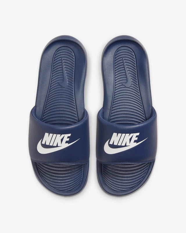 Nike Men's Victori One Slides Sandal Slipper, Midnight Navy Size 10,  B0B81KSMB4