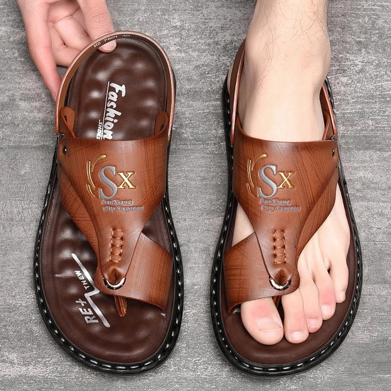 Men Slippers Casual Shoes Summer Sandals Flip Flop Flats Outdoor Beach Footwear