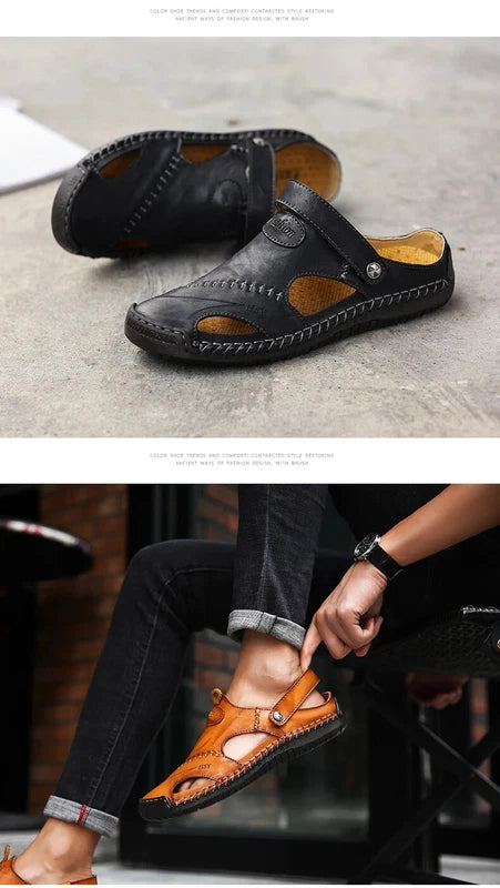 Summer Sandals for Men Classic Roman Slippers Outdoor Waterproof Beach Shoes