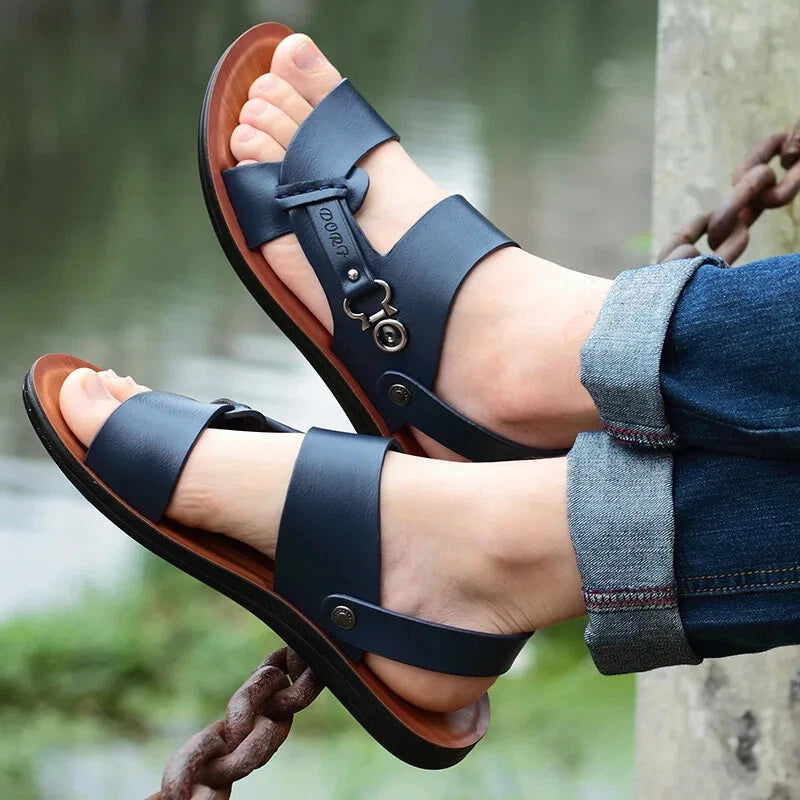 Men's New Summer Men's Open-toed Sandals Fashion Trend Beach Shoes Slippers