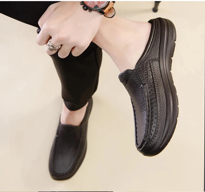 Summer Men Casual Slippers Handmade Soft Beach Sandals Waterproof Flat Sneakers
