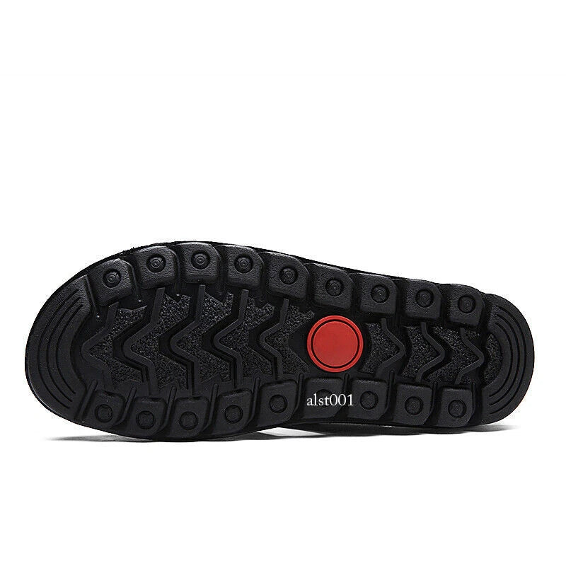 Genuine Leather Mens Casual Sandals Outdoor Beach Roman Garden Slippers Sneakers