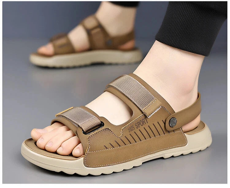 Summer Outdoor Beach Sandals Non-slip Comfort Slippers Leather Casual Shoes