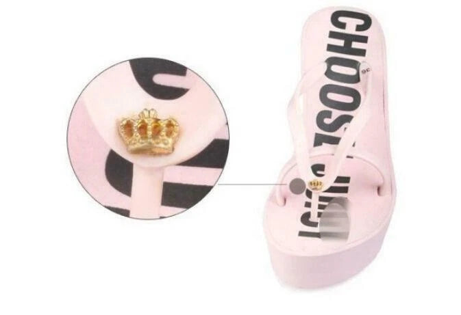 Womens Flip Flop Thongs Platform Wedge Heel Summer Beach Bowknot Sandals Shoes