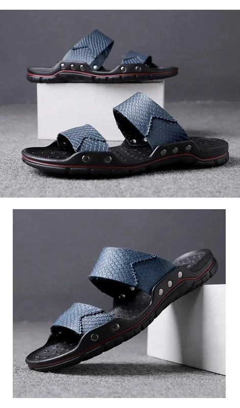 38-48 Plus Size Men Open Toe Sandals Slippers Flats Outdoor Summer Beach Holiday