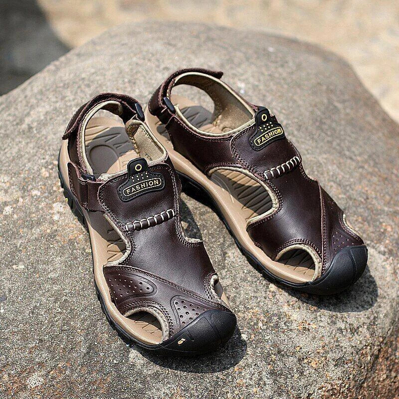 Men's Sandals Leather Casual Shoes Summer Outdoor Beach Slippers sport sandal