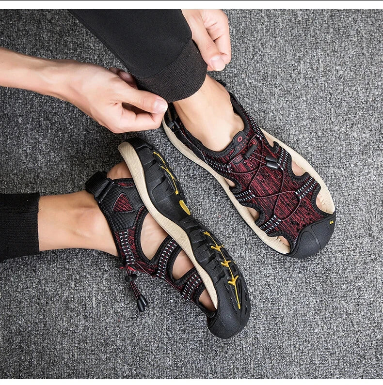 Men's Summer Sandals Beach Slippers Breathable Outdoor Casual Shoes Big Size