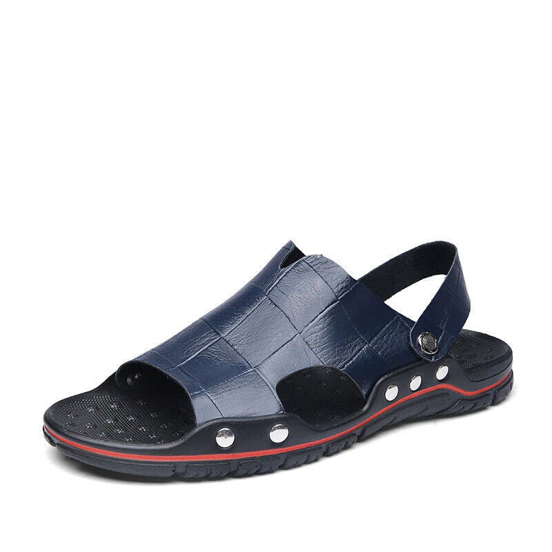 Men's Sandals Summer Beach Shoes Non Slip Outdoor Casual Flat Slippers Slides