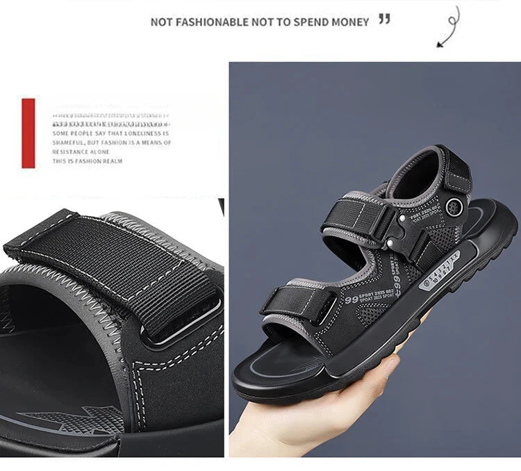Men's Summer Non-slip Outdoor Slipper Casual Beach Shoes Lightweight Sandals