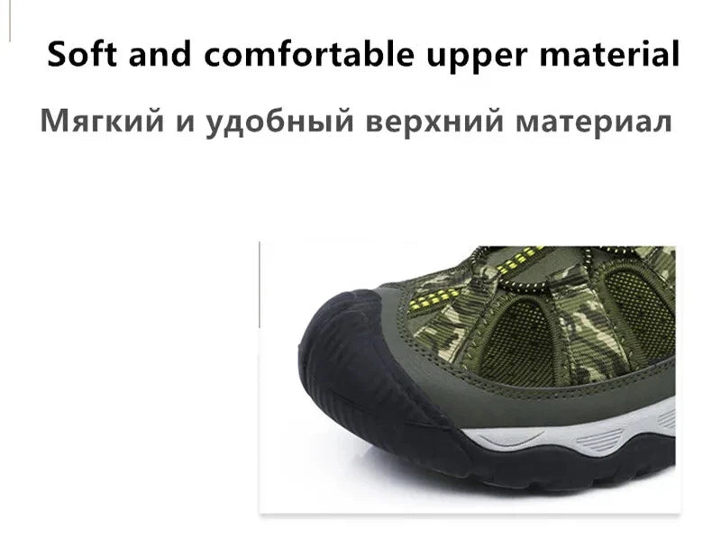 Classic Men Sandals Breathable Beach Slippers Handmade Light Casual Sneakers