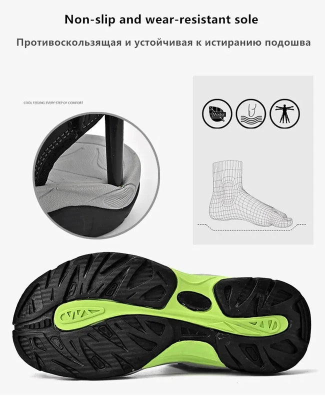 Summer Men Leather Sandals Outdoor Sneakers Casual Beach Slippers Wading Shoes