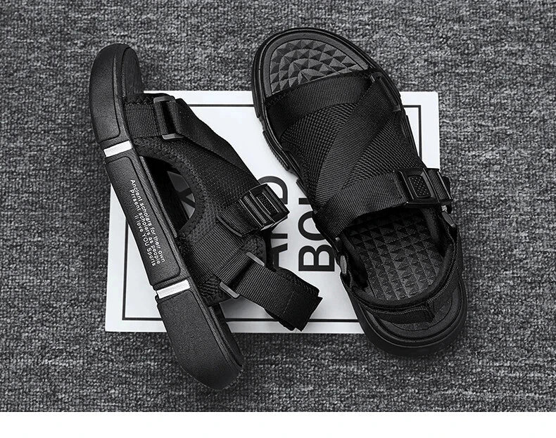 Men's Sandals Summer Casual Slippers Non-slip Soft Bottom Sandals Beach Shoes