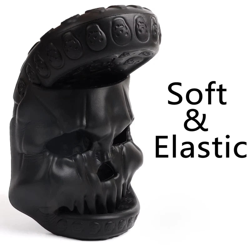 Unisex Skull Slide Sandals - Non-Slip Indoor/Outdoor Beach Slippers, Comfy